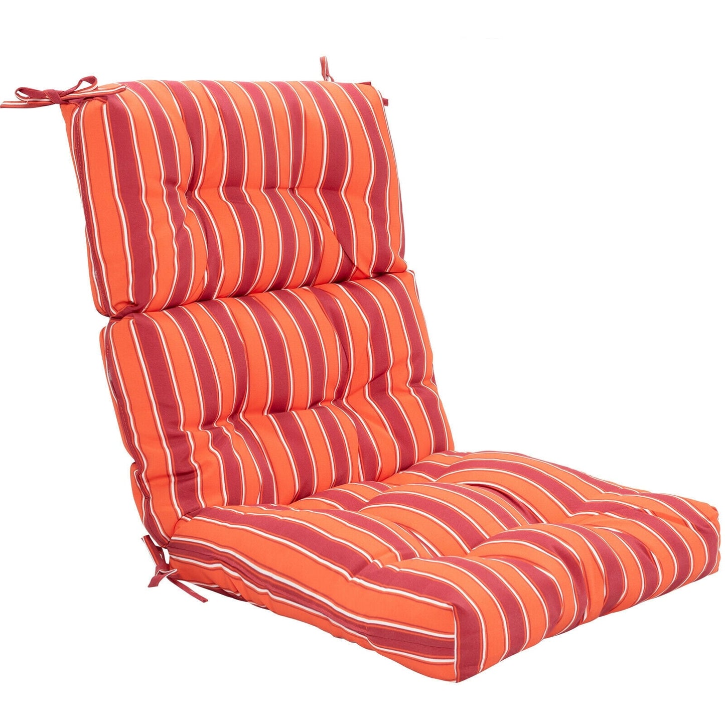 22 x 44 Inch Tufted Outdoor Patio Chair Pad, Red Outdoor Furniture Accessories at Gallery Canada