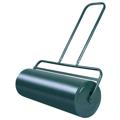 24 x 13 Inch Tow Lawn Roller, Water Filled Metal Push Roller, Green Lawn Care Tools Green at Gallery Canada