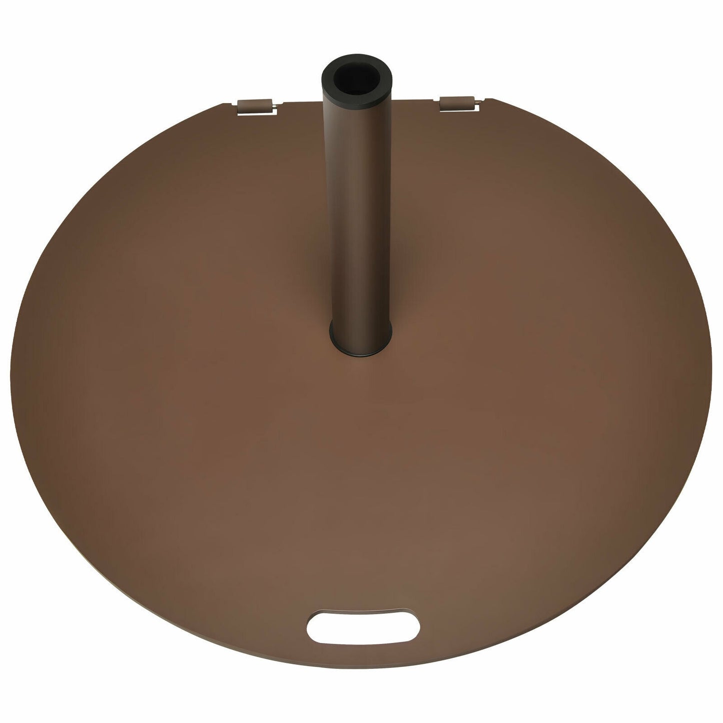 50 lbs Umbrella Base Stand with Wheels for Patio, Brown Outdoor Umbrella Bases at Gallery Canada