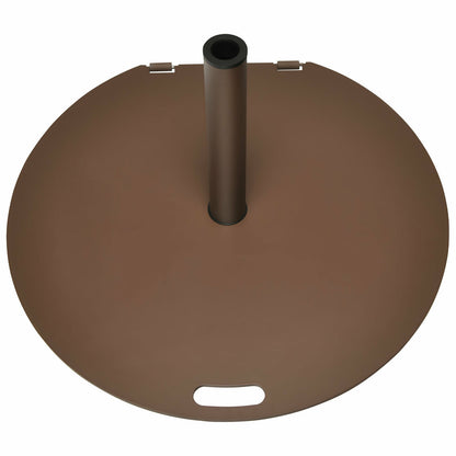 50 lbs Umbrella Base Stand with Wheels for Patio, Brown Outdoor Umbrella Bases at Gallery Canada
