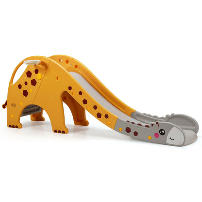 3-in-1 Kids Climber Slide Play Set with Basketball Hoop, Yellow Climbers & Slides at Gallery Canada