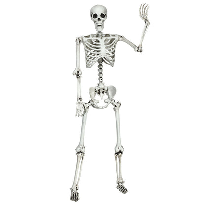 5.4 Feet Halloween Skeleton Life Size Realistic Full Body Hanging, White Halloween at Gallery Canada