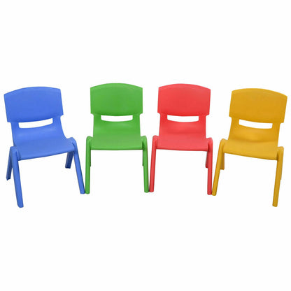 4-pack Colorful Stackable Plastic Children Chairs, Multicolor Kids Table & Chair Sets at Gallery Canada