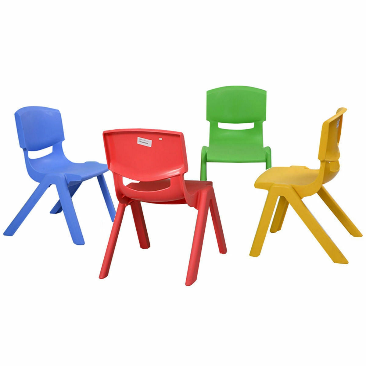 4-pack Colorful Stackable Plastic Children Chairs, Multicolor Kids Table & Chair Sets at Gallery Canada