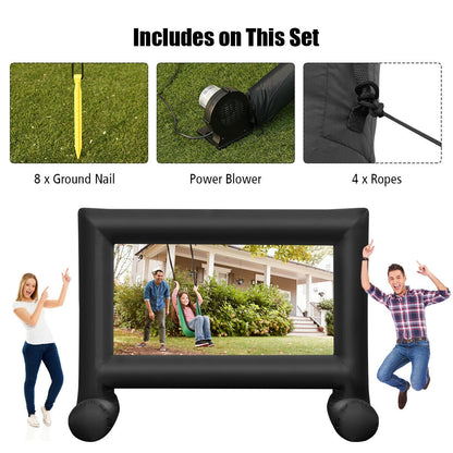 Inflatable Outdoor Movie Projector Screen with Blower-14' Game Room at Gallery Canada