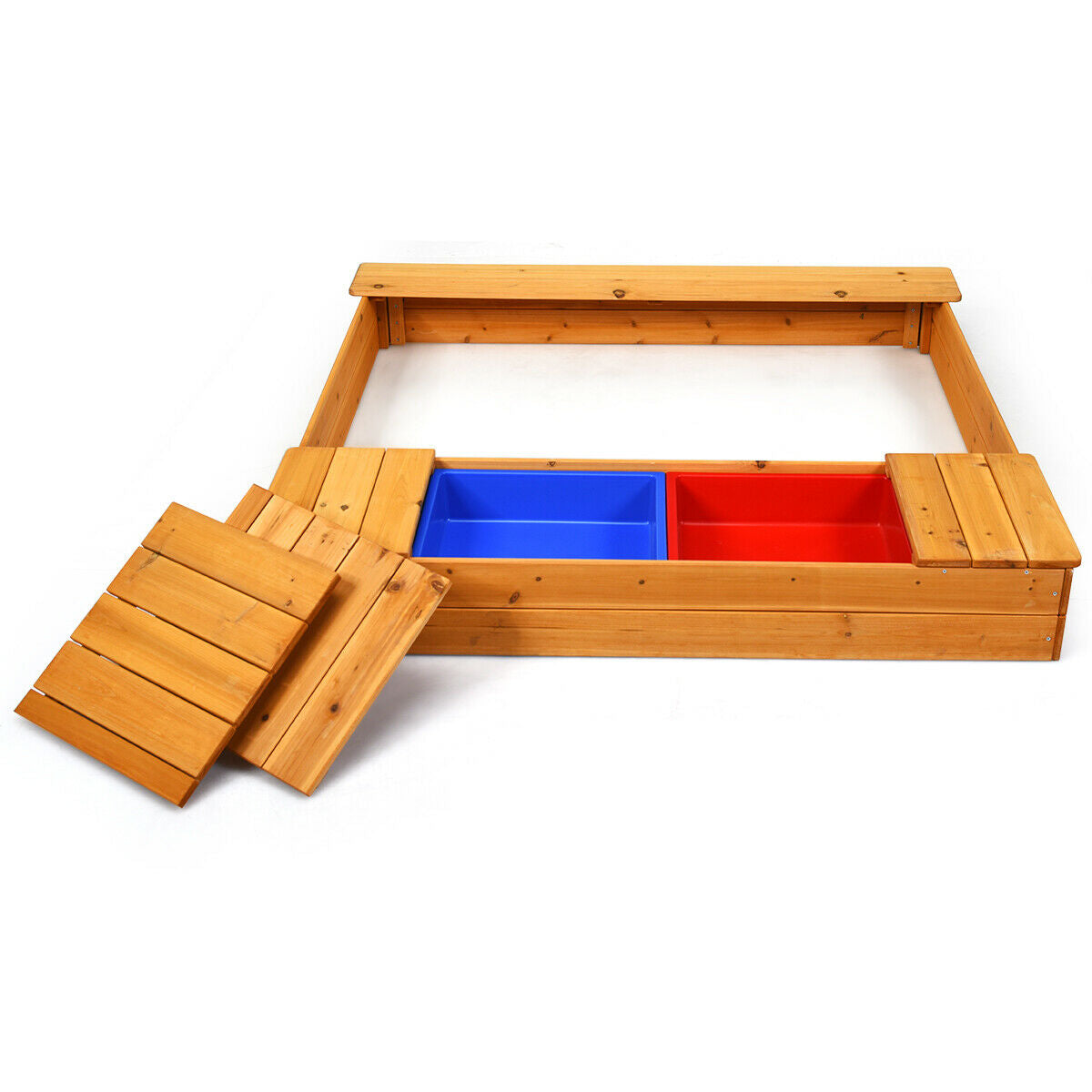 Kids Outdoor Playset Backyard Cedar Sandbox Sandboxes at Gallery Canada