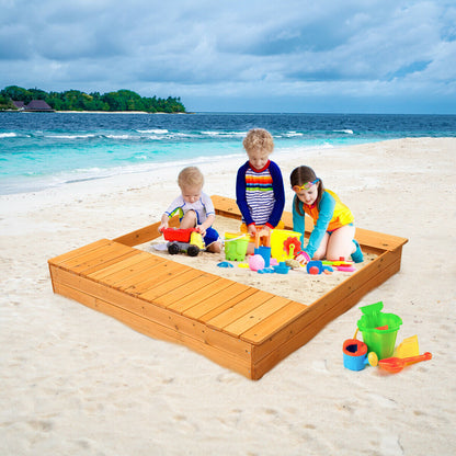 Kids Outdoor Playset Backyard Cedar Sandbox Sandboxes at Gallery Canada