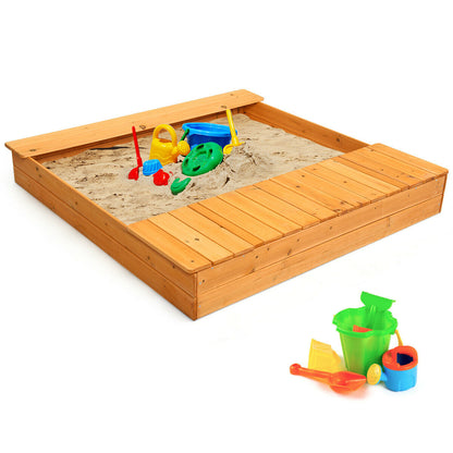 Kids Outdoor Playset Backyard Cedar Sandbox Sandboxes at Gallery Canada