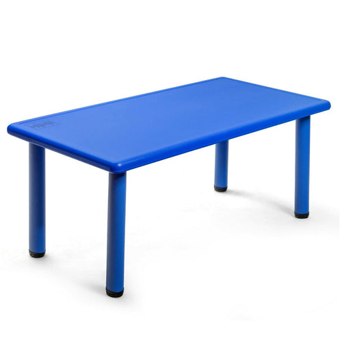 Kids Plastic Rectangular Learn and Play Table, Blue