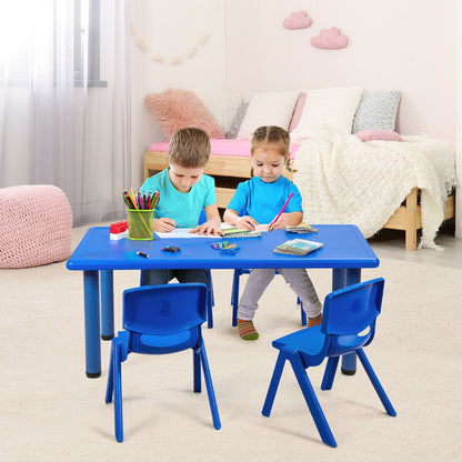 Kids Plastic Rectangular Play Table, Blue Kids Table & Chair Sets at Gallery Canada