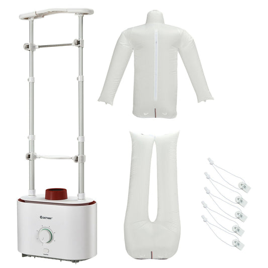 Inflatable Drying and Ironing Machine 1050W Automatic Garment Steamer, White - Gallery Canada