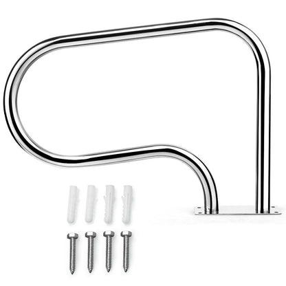Stainless Steel Swimming Pool Hand Rail with Base Plate, Silver Swimming Pools at Gallery Canada