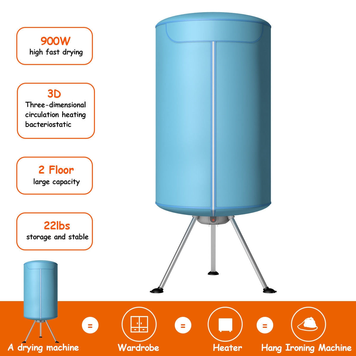 Portable Ventless Laundry Clothes Dryer Dryers at Gallery Canada