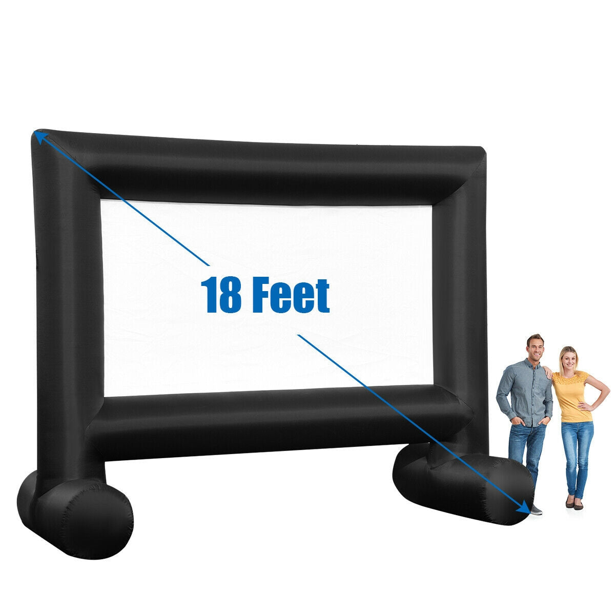 Inflatable Outdoor Movie Projector Screen, 18'