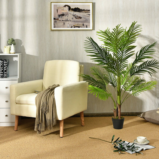 4.3 Feet Indoor Artificial Phoenix Palm Tree Plant, Green - Gallery Canada