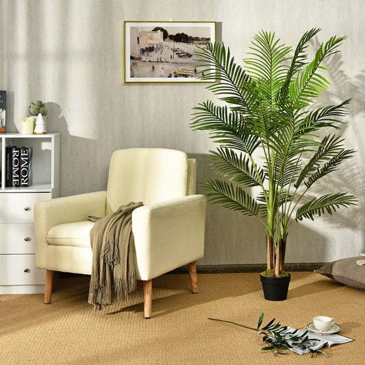 5 Feet Indoor Artificial Phoenix Palm Tree Plant, Green - Gallery Canada