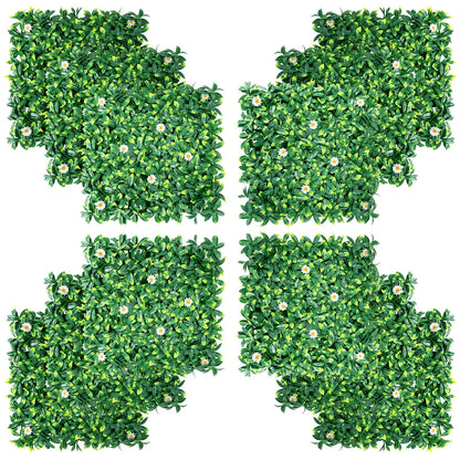 12 Pieces 20 x 20 Inch Artificial Daisy Hedge Plant Privacy Fence Hedge Panels Decorative Fencing & Flooring at Gallery Canada