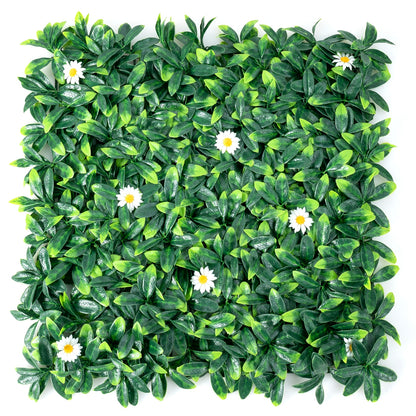 12 Pieces 20 x 20 Inch Artificial Daisy Hedge Plant Privacy Fence Hedge Panels Decorative Fencing & Flooring Options at Gallery Canada