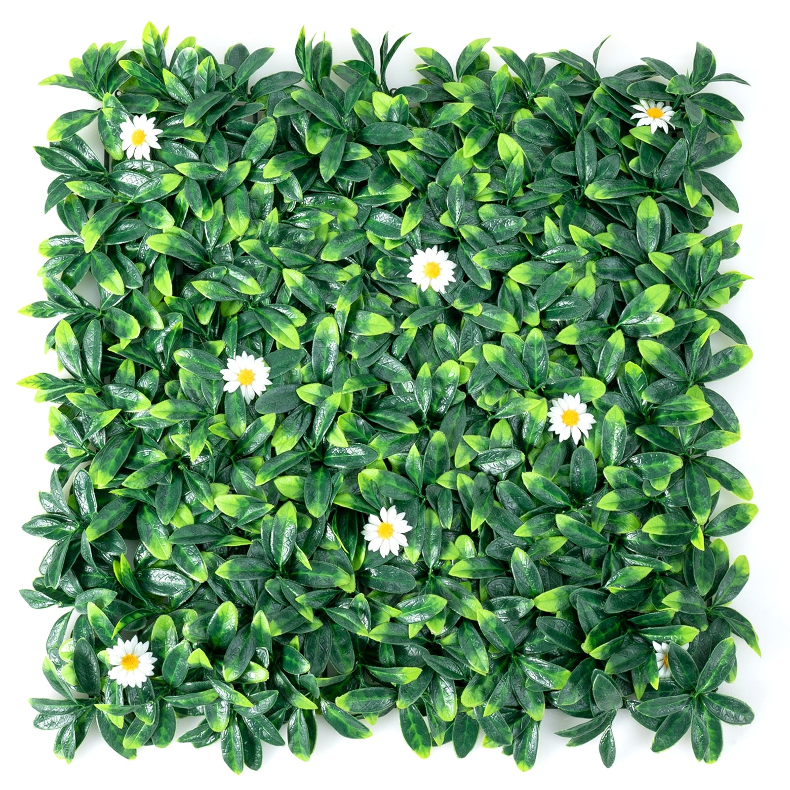 12 Pieces 20 x 20 Inch Artificial Daisy Hedge Plant Privacy Fence Hedge Panels Decorative Fencing & Flooring at Gallery Canada