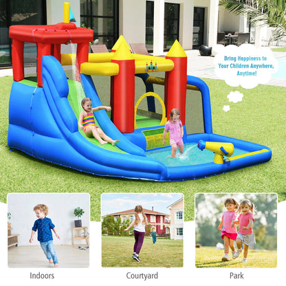 Inflatable Bouncer Bounce House with Water Slide Splash Pool without Blower Bounce House at Gallery Canada
