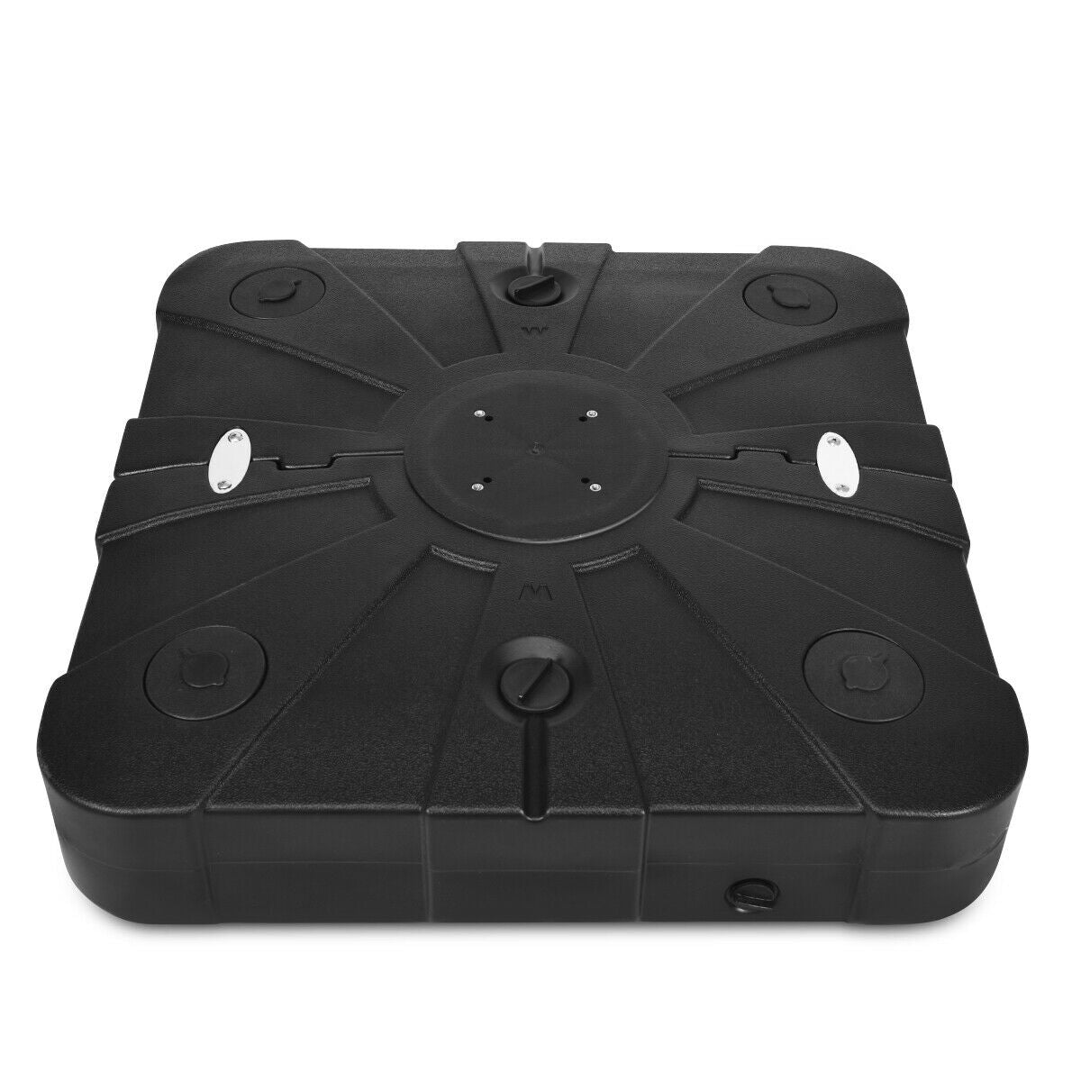 260 Lbs Offset Patio Umbrella Base With Wheels, Sand Water Filled, Black