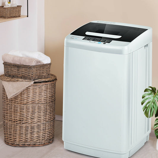 8.8 lbs Portable Full-Automatic Laundry Washing Machine with Drain Pump - Gallery Canada