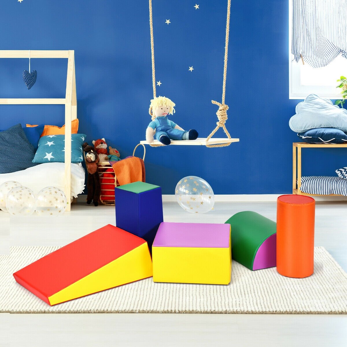 Crawl Climb Foam Shapes Playset Softzone Toy, Multicolor - Gallery Canada