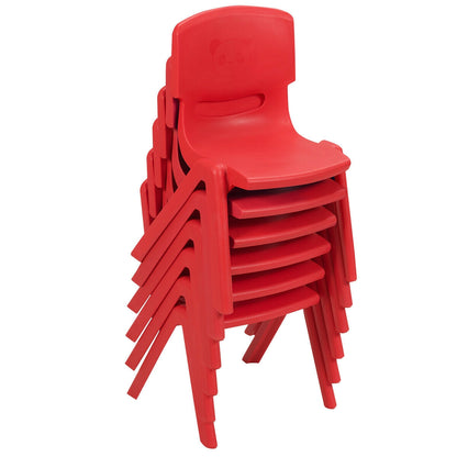6-pack Kids Plastic Stackable Classroom Chairs, Red Kids Chairs & Seating at Gallery Canada