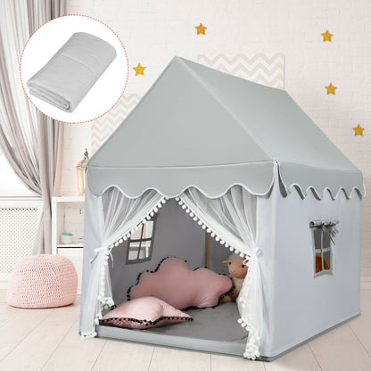 Kids Large Play Castle Fairy Tent with Mat, Gray Play Tents & Playhouse at Gallery Canada