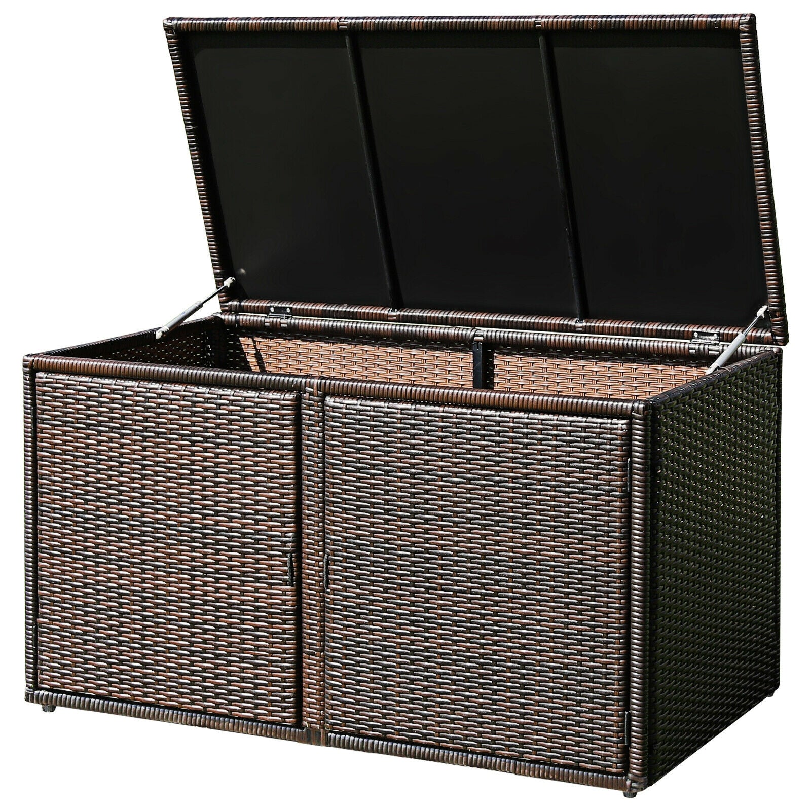 88 Gallon Rattan Storage Container Box, Brown Sheds & Outdoor Storage Brown at Gallery Canada
