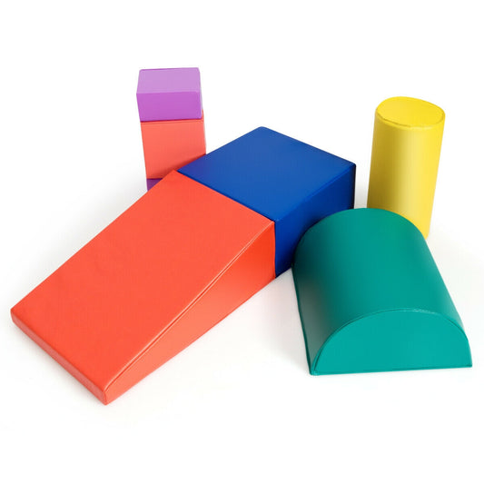6 Piece Climb Crawl Play Set, Indoor Kids Toddler, Red Climbers & Slides Red at Gallery Canada