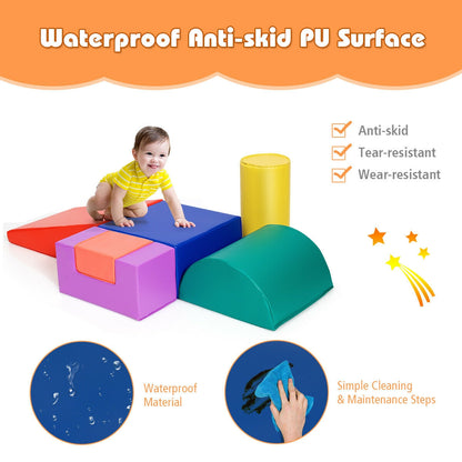 6 Piece Climb Crawl Play Set, Indoor Kids Toddler, Red Climbers & Slides at Gallery Canada