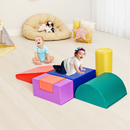 6 Piece Climb Crawl Play Set Indoor Kids Toddler, Red Climbers & Slides at Gallery Canada