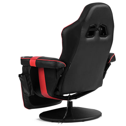 Ergonomic High Back Massage Gaming Chair, Red Gaming Chairs at Gallery Canada