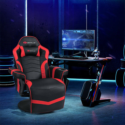 Ergonomic High Back Massage Gaming Chair, Red Gaming Chairs at Gallery Canada