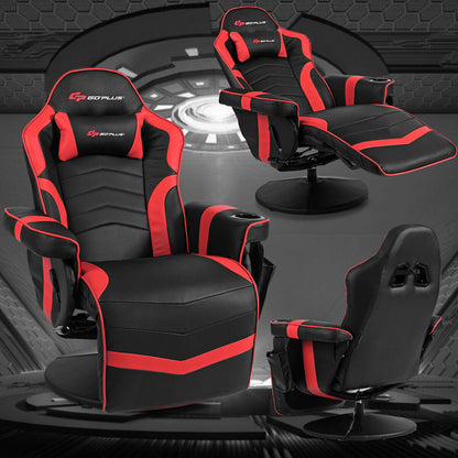 Ergonomic High Back Massage Gaming Chair, Red Gaming Chairs at Gallery Canada