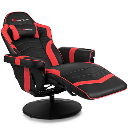 Ergonomic High Back Massage Gaming Chair, Red Gaming Chairs at Gallery Canada
