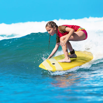 Lightweight Bodyboard With EPS Core, L, Yellow Surfing at Gallery Canada