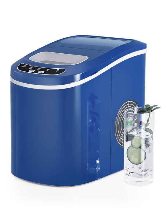 Mini Portable Compact Electric Ice Maker Machine, Navy - Gallery Canada
