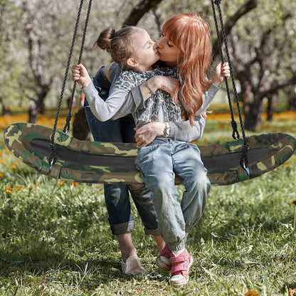 Kids Saucer Tree Swing, Oval Platform with Handle, Camouflage Swing & Playsets at Gallery Canada