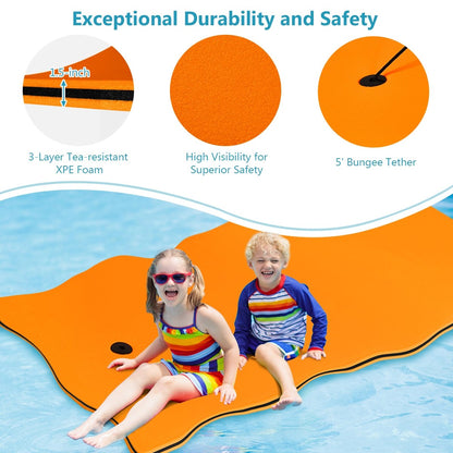3-layer Tear-resistant Relaxing Foam Floating Pad, Orange at Gallery Canada