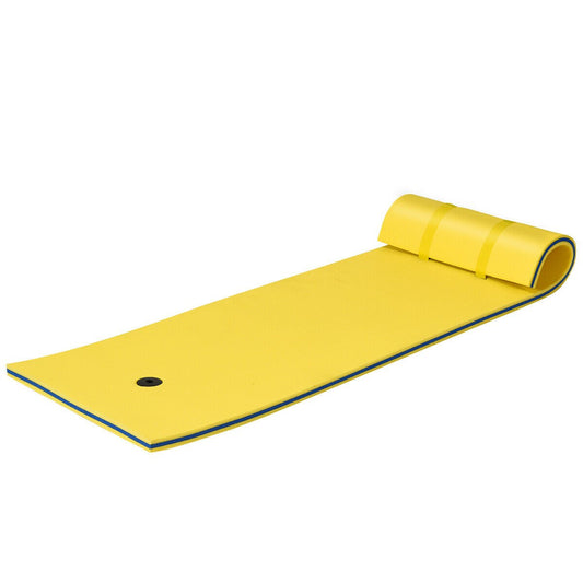 3-layer Tear-resistant Relaxing Foam Floating Pad, Yellow - Gallery Canada