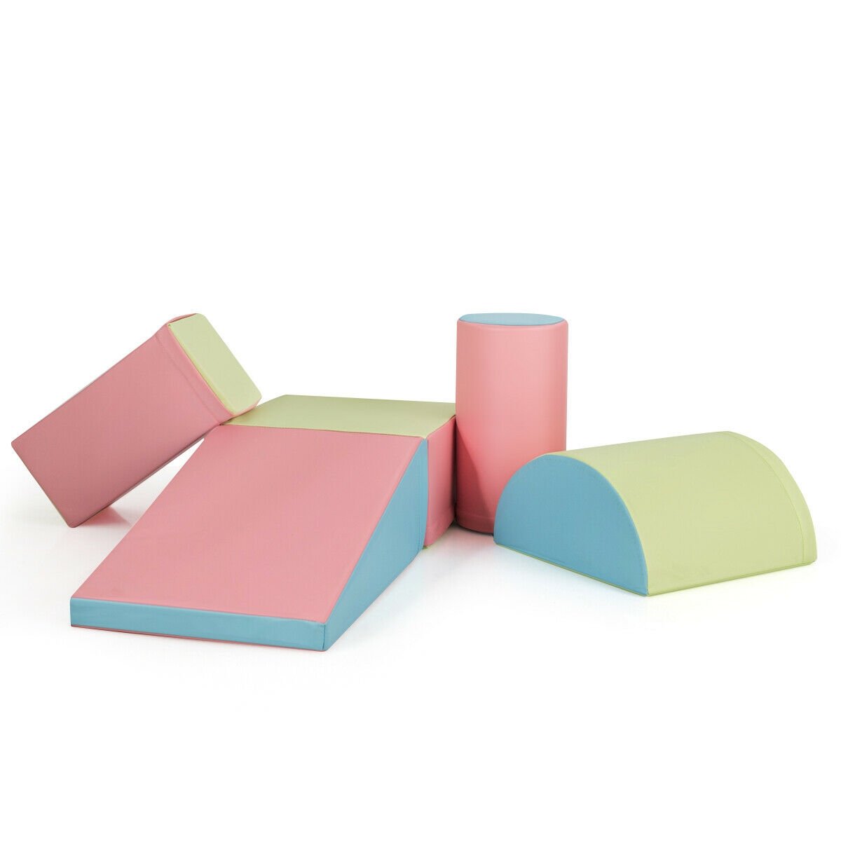 5-Piece Set Climb Activity Play Safe Foam Blocks, Pink at Gallery Canada