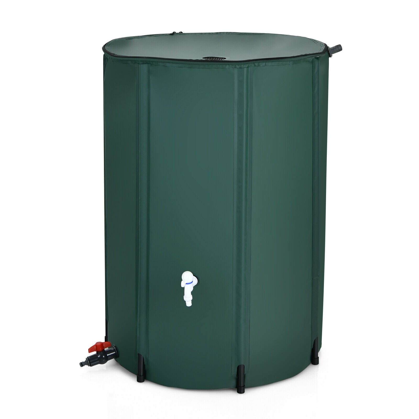 100 Gallon Portable Rain Barrel Water Collector Tank with Spigot Filter, Green Watering & Irrigation at Gallery Canada