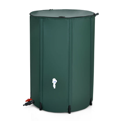 100 Gallon Portable Rain Barrel Water Collector Tank with Spigot Filter, Green Watering & Irrigation at Gallery Canada