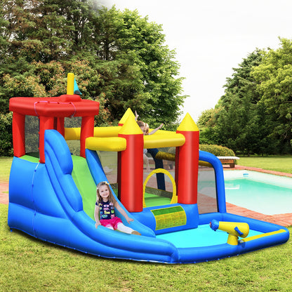Inflatable Bounce House Splash Pool, Water Slide, Blower Included Bounce House at Gallery Canada
