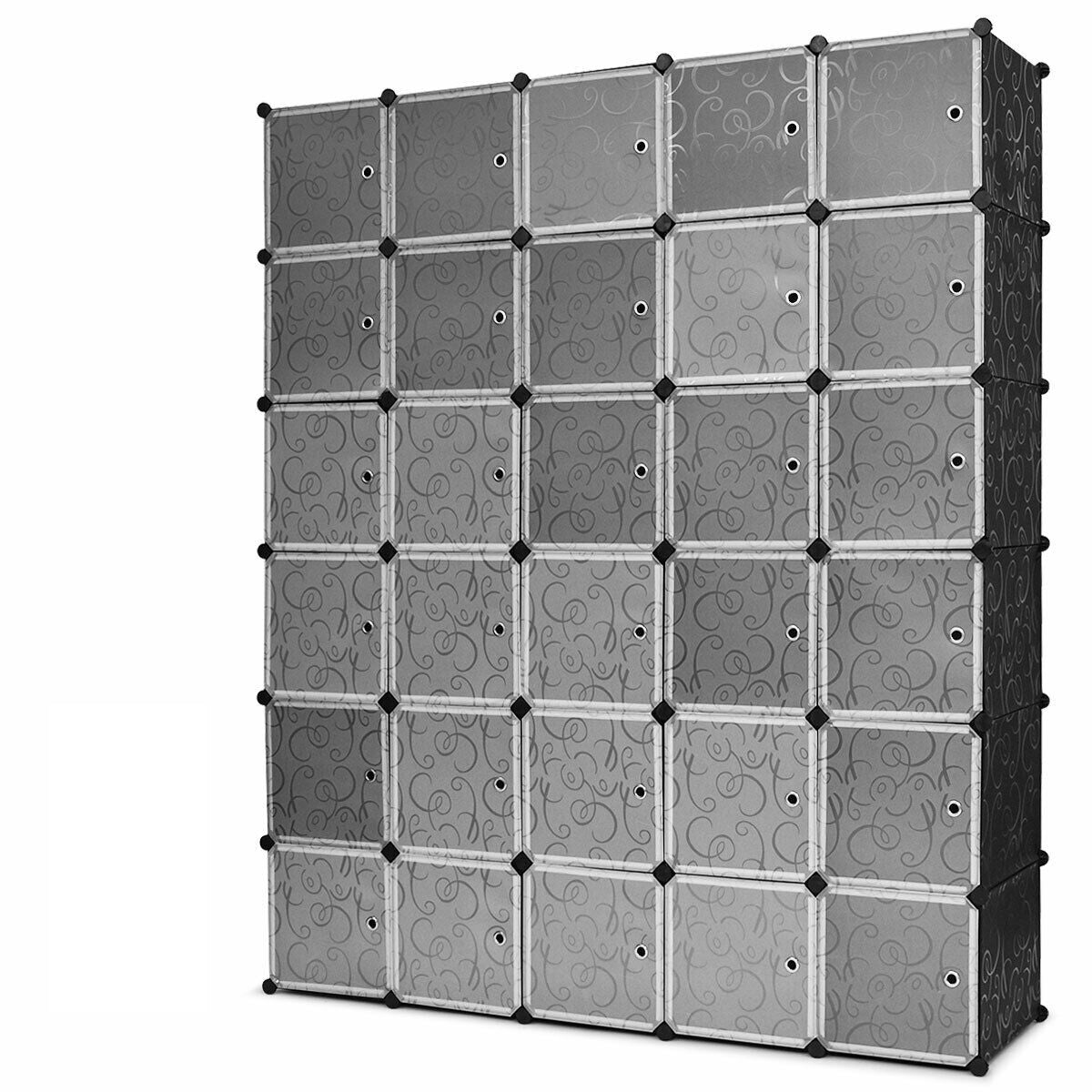 DIY 30 Cube Portable Closet, Transparent