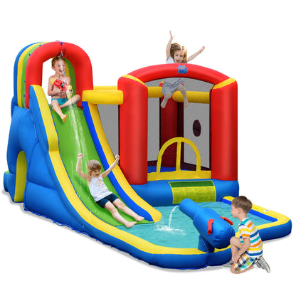Inflatable Bounce House Slide, Splash Park Pool, Jumping Castle