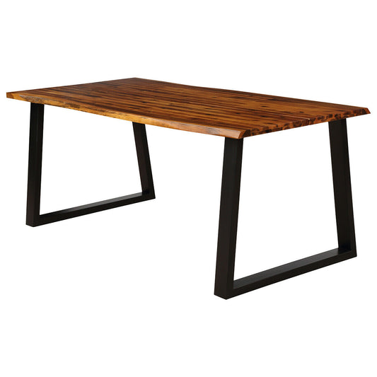 Acacia Wood Dining Table, Rectangular, Brown Dining Tables Brown at Gallery Canada