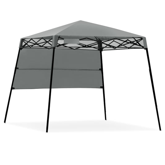 7x7 Feet Adjustable Portable Canopy Tent, Gray Canopies Gray at Gallery Canada